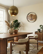 Handcrafted Live Edge European Walnut Wall Clock AETERNUM 20"