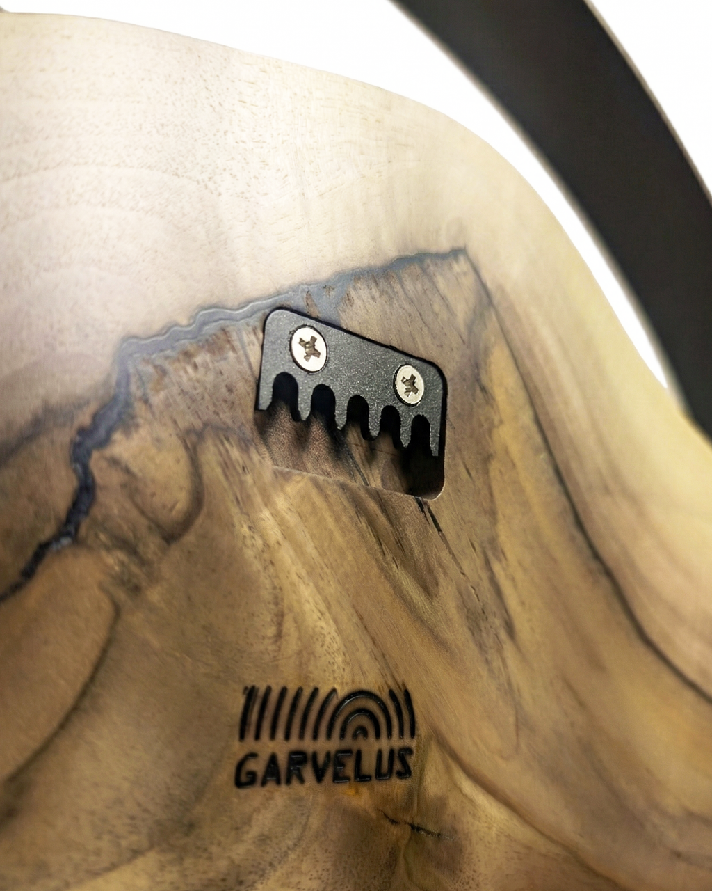 Handcrafted Live Edge European Walnut Wall Clock AETERNUM 20"