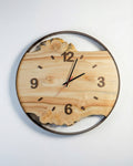 Handcrafted Live Edge Maple Wall Clock HARMONY 19"