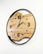 Handcrafted Live Edge Maple Wall Clock HARMONY 19"