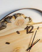 Handcrafted Live Edge Maple Wall Clock HARMONY 19"