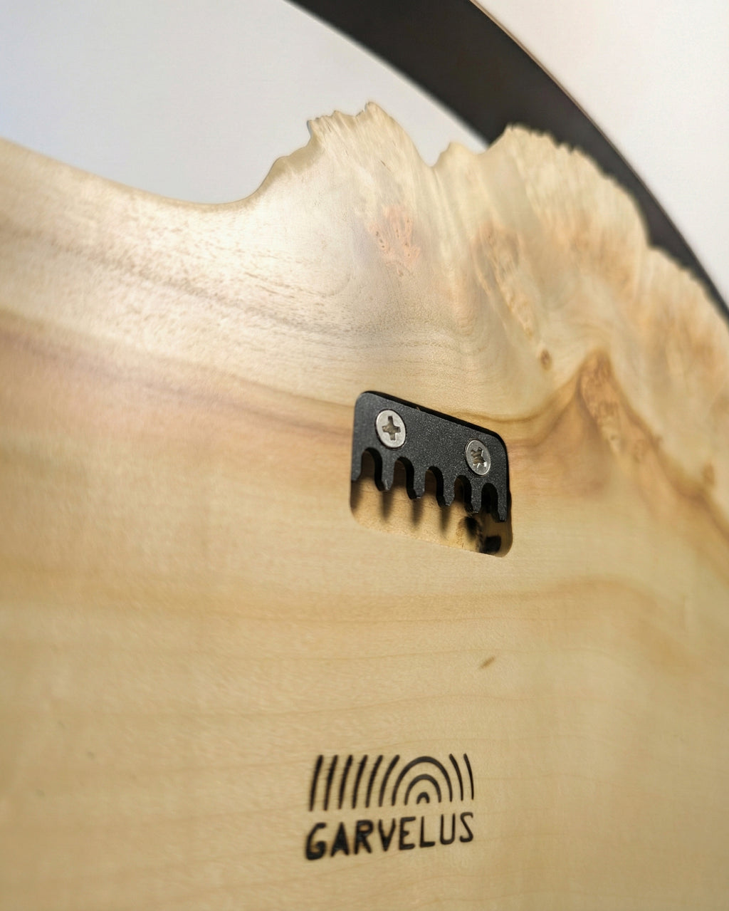 Handcrafted Live Edge Maple Wall Clock HARMONY 19"