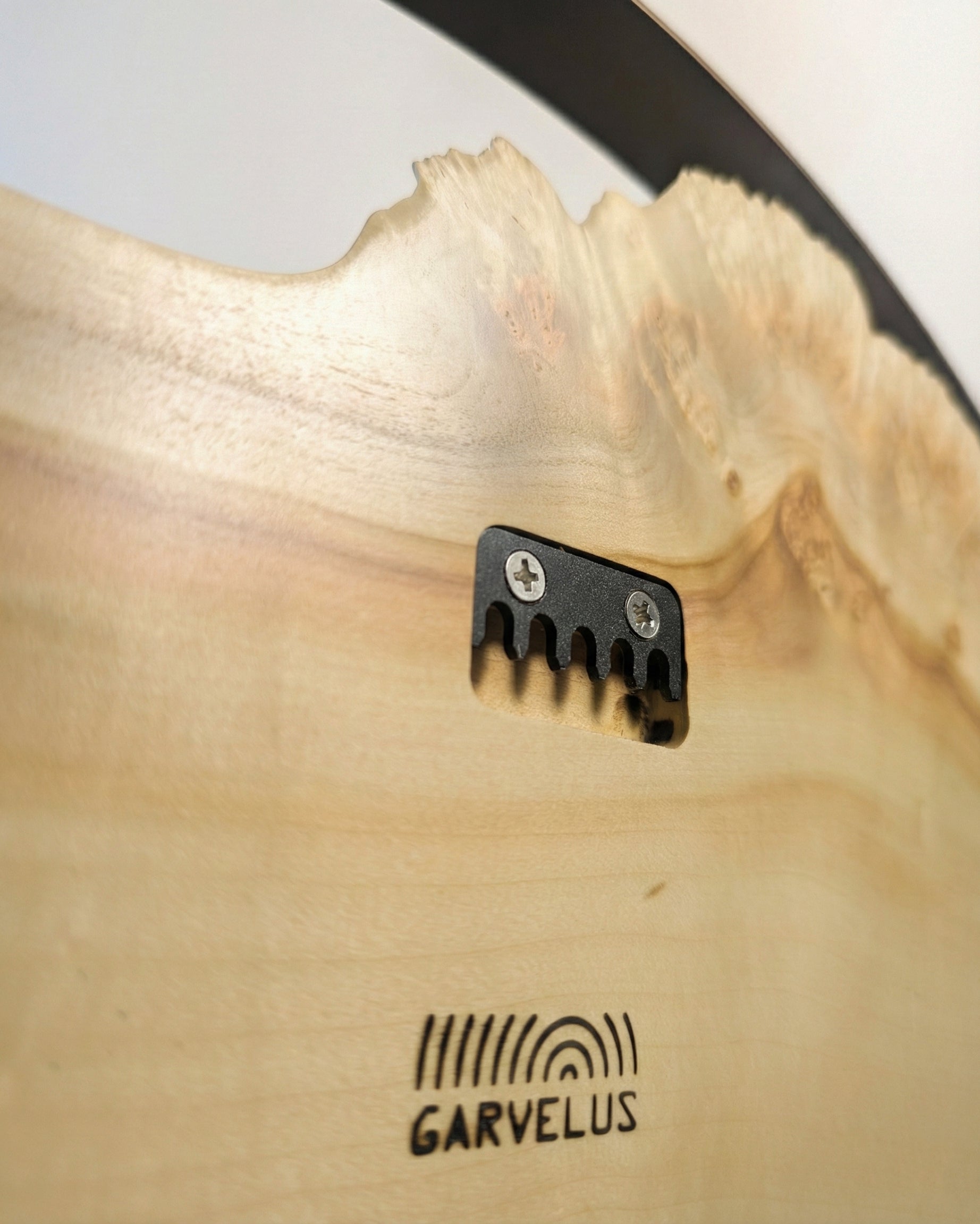 Handcrafted Live Edge Maple Wall Clock HARMONY 19"