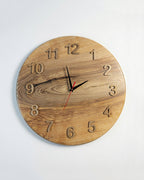 Handcrafted Wooden Wall Clock JUPITER 17 1/2"