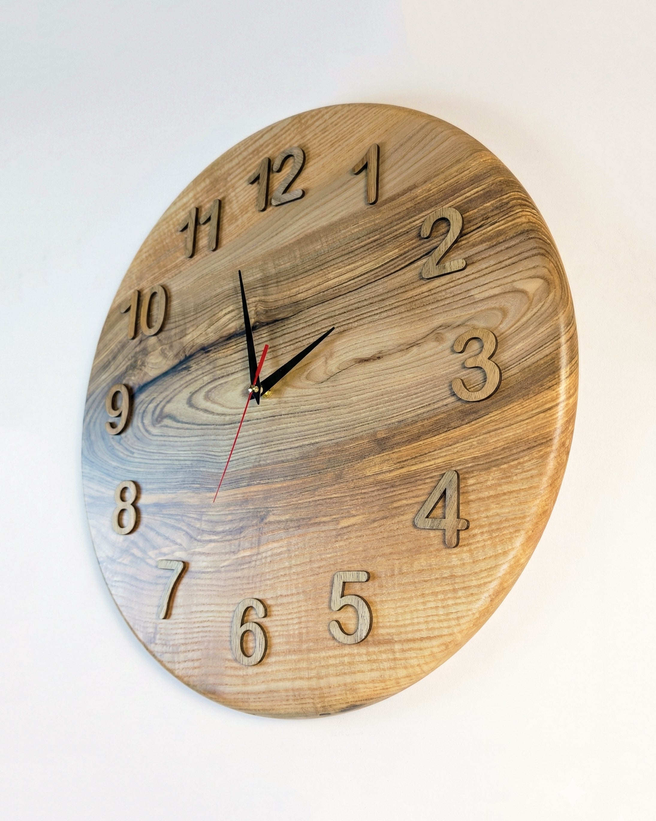 Handcrafted Wooden Wall Clock JUPITER 17 1/2"