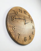 Handcrafted Wooden Wall Clock JUPITER 17 1/2"