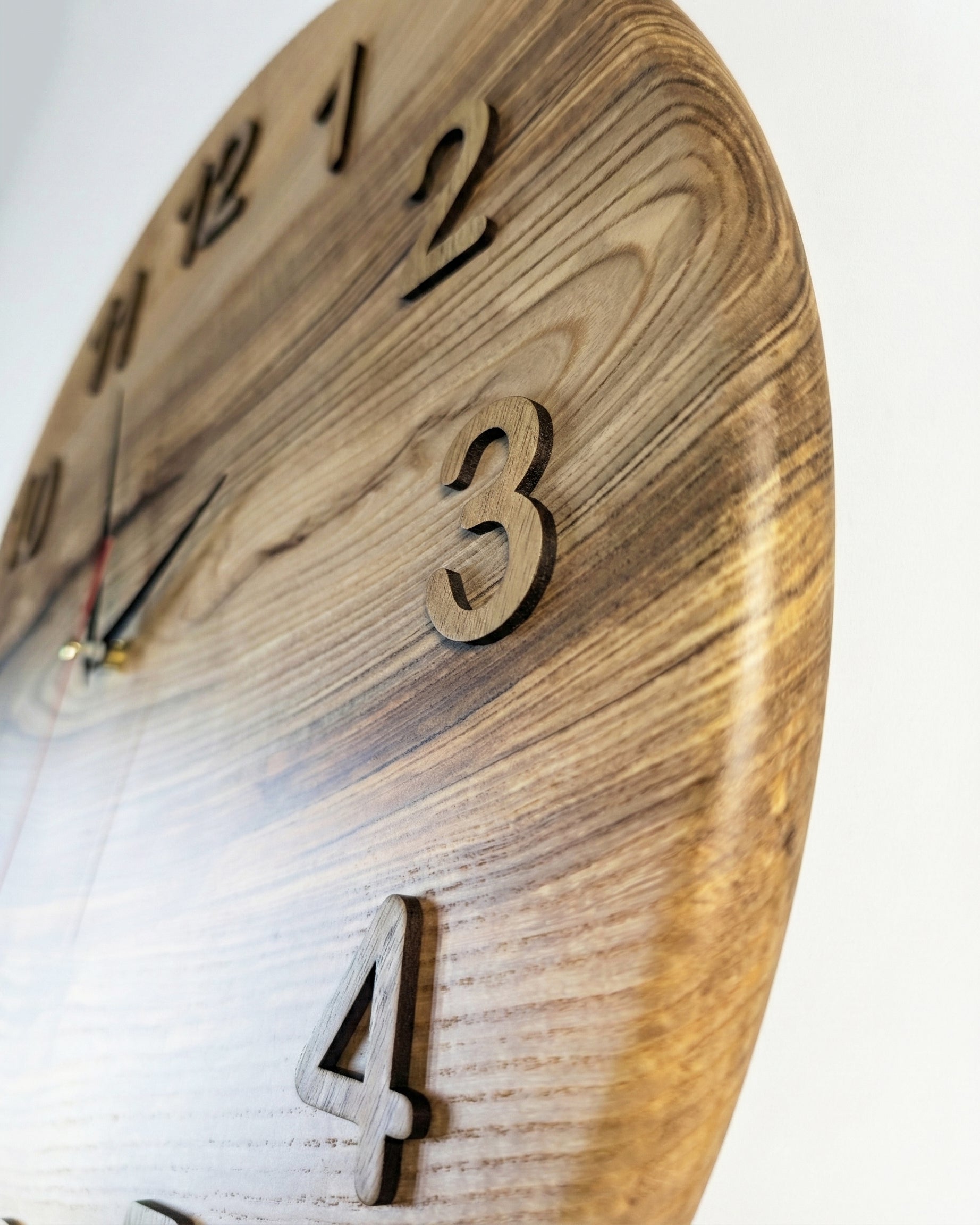 Handcrafted Wooden Wall Clock JUPITER 17 1/2"