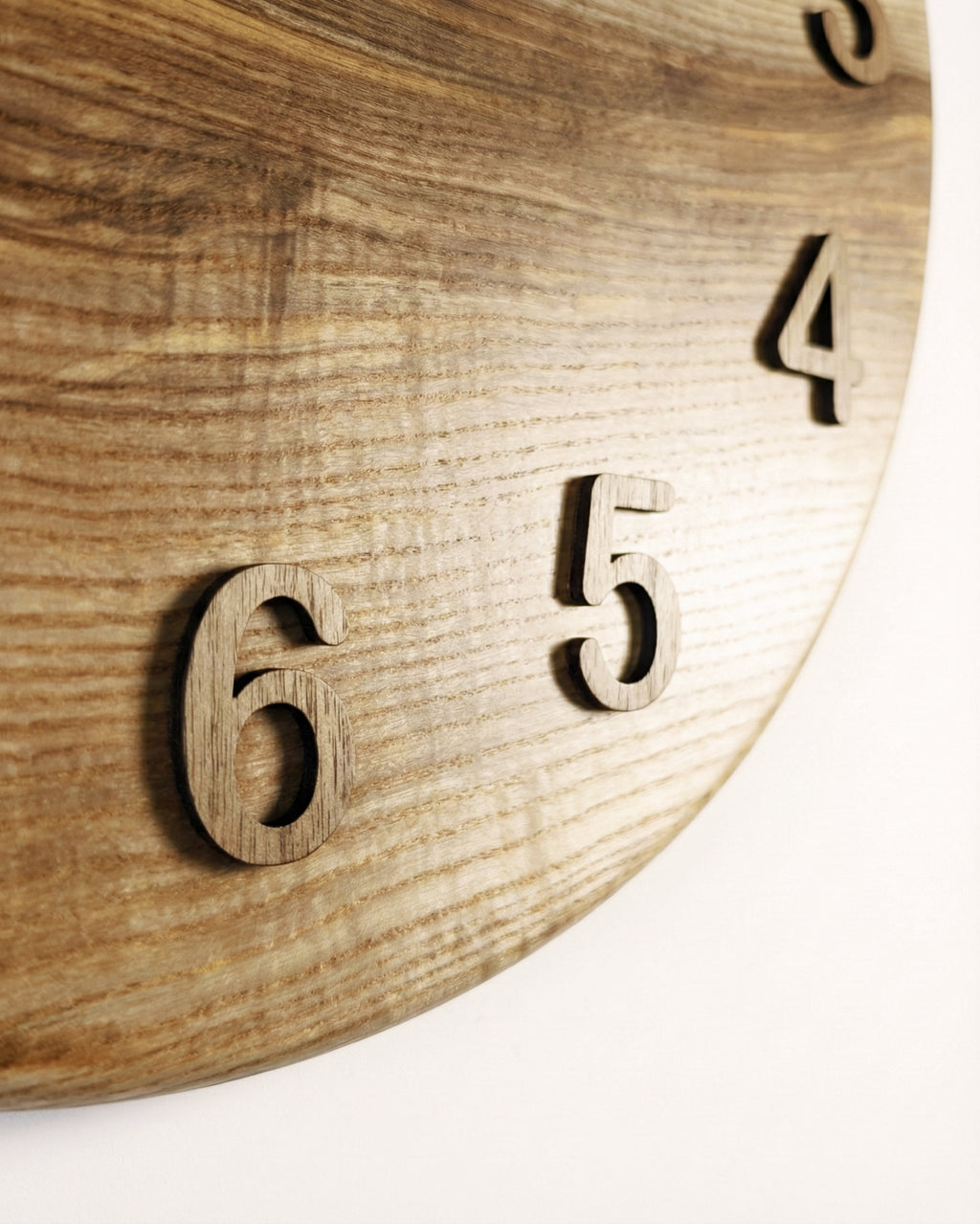 Handcrafted Wooden Wall Clock JUPITER 17 1/2"