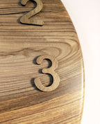 Handcrafted Wooden Wall Clock JUPITER 17 1/2"