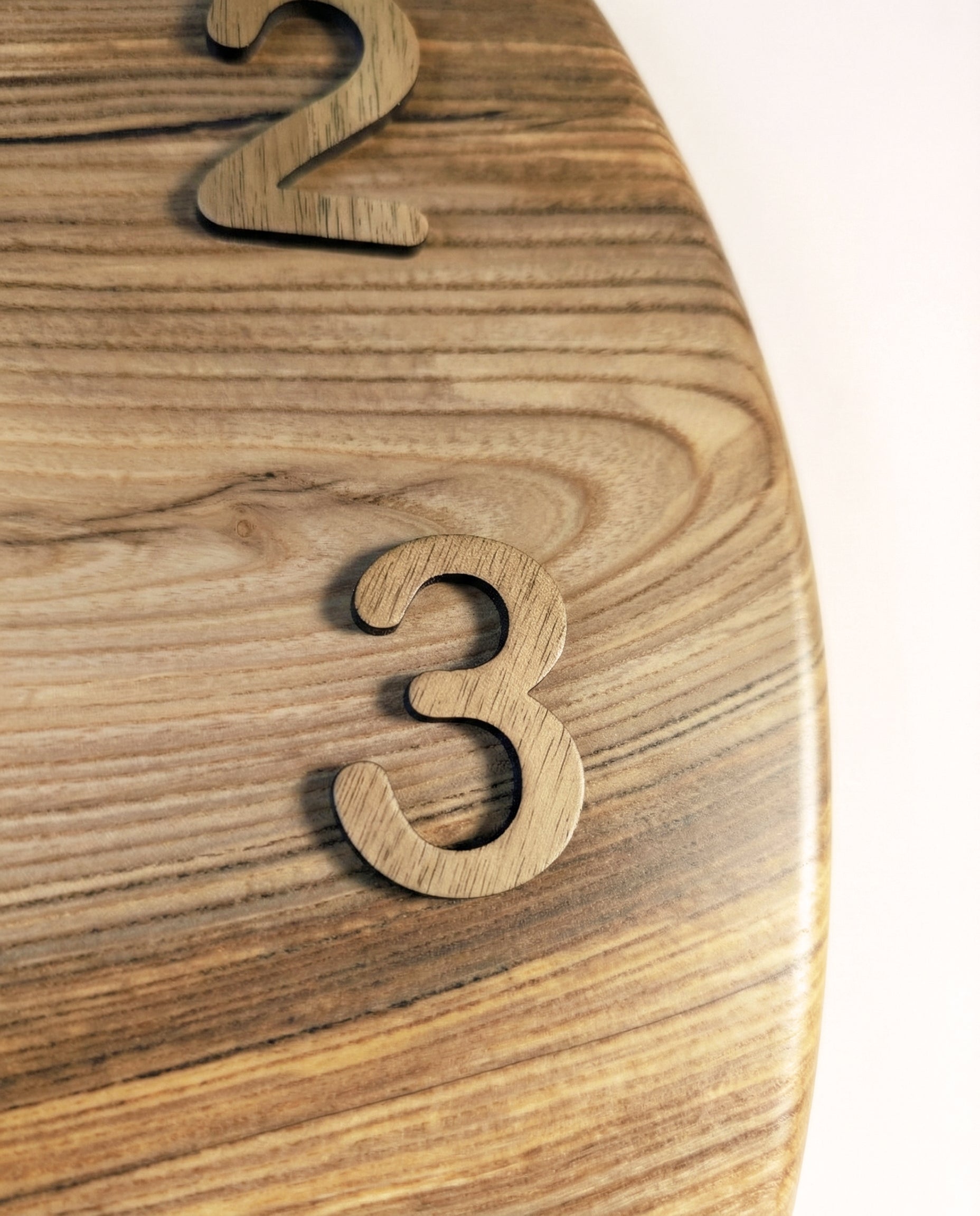 Handcrafted Wooden Wall Clock JUPITER 17 1/2"