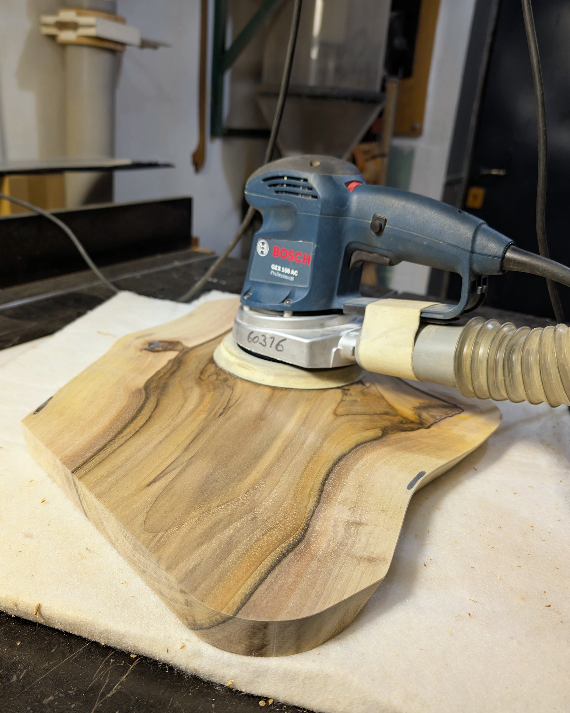 Handcrafted Live Edge European Walnut Wall Clock ARTDECO 18 1/2"