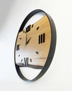 Handcrafted Live Edge European Oak Wall Clock RELICTUM SOFT 16"