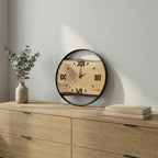 Handcrafted Live Edge European Oak Wall Clock RELICTUM SOFT 16"