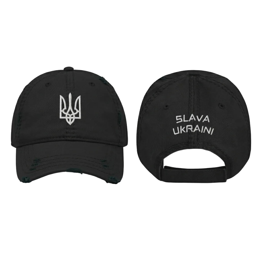 Distressed Freedom Hat "Slava Ukraini" on the Back